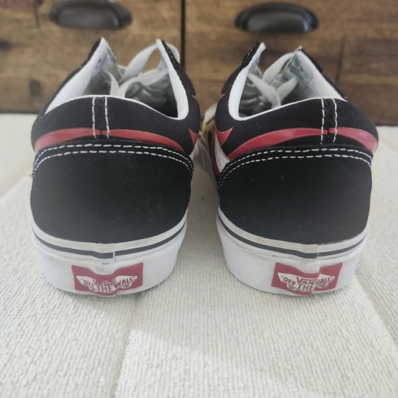 Vans Off The Wall Skateboard  Flames Suede Sneakers 500714 M 6  W 7.5 Skate Y2K - Picture 6 of 10
